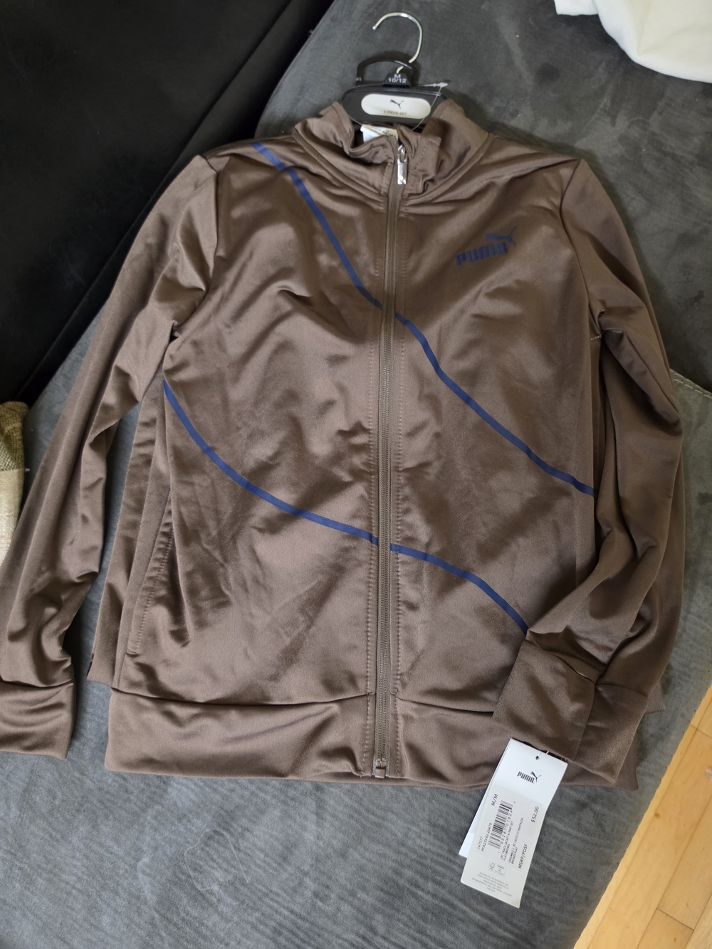 Puma Kids Brown Track Jacket with Matching Pants